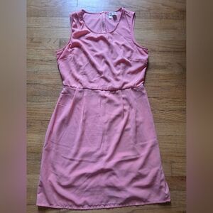 Elegant Pink Sleeveless Dress